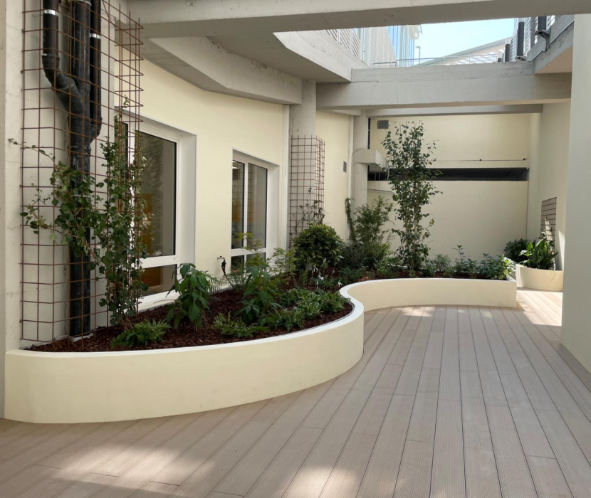 Healing garden in Radioterapia a Verduno (CN)